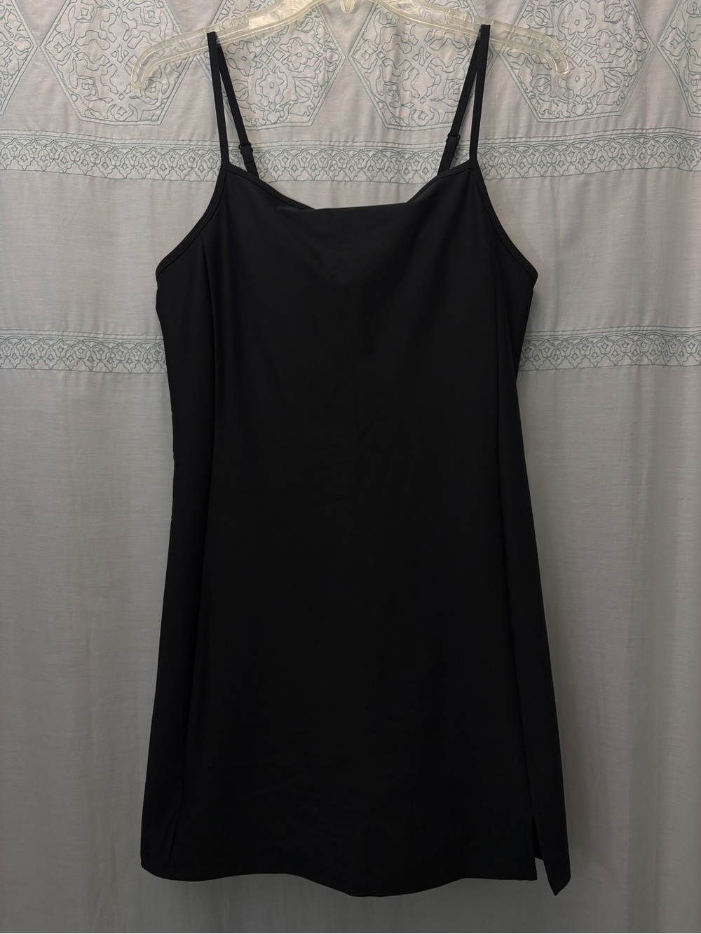 Old Navy Black Athletic Dress with shorts - Adjustable Straps- Size L